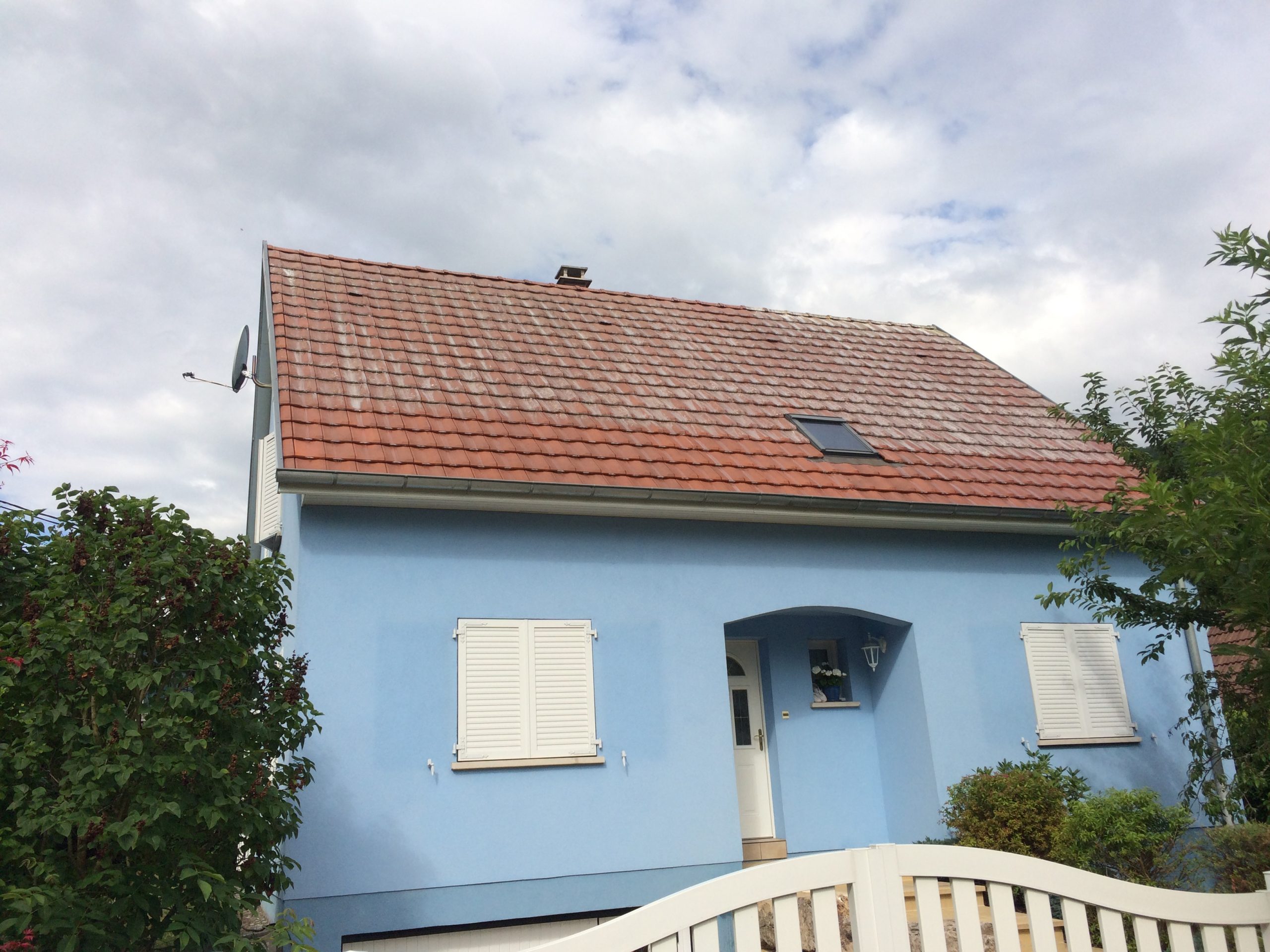 Nettoyage de toiture et pose d’un hydrofuge incolore à Hachimette près de Lapoutroie
